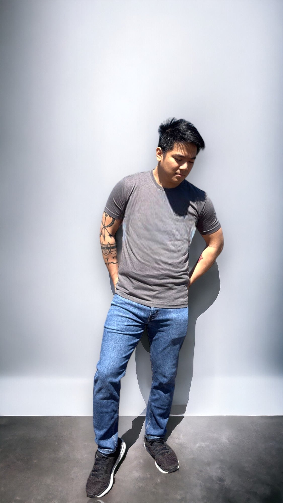 Old Reliable Dark Gray Crew Neck Short Sleeve Shirt