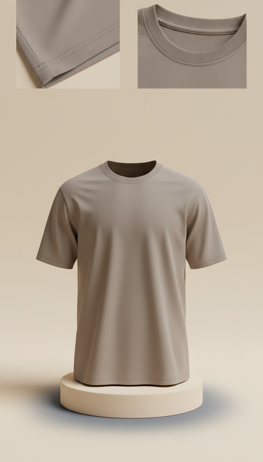 Urban Taupe Crew Neck Tee Everyday Fit